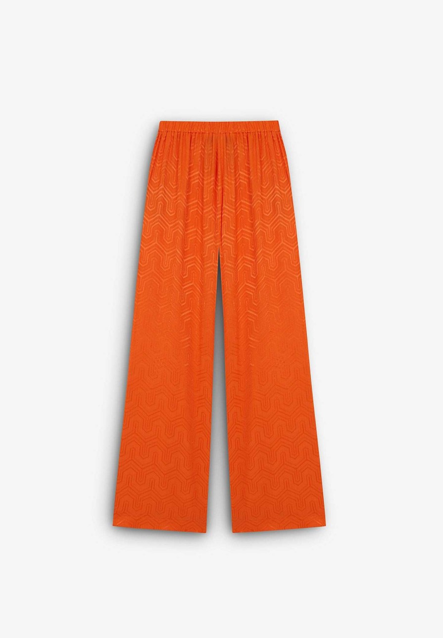 Scalpers Fluid Pants Geometric Details | Pants