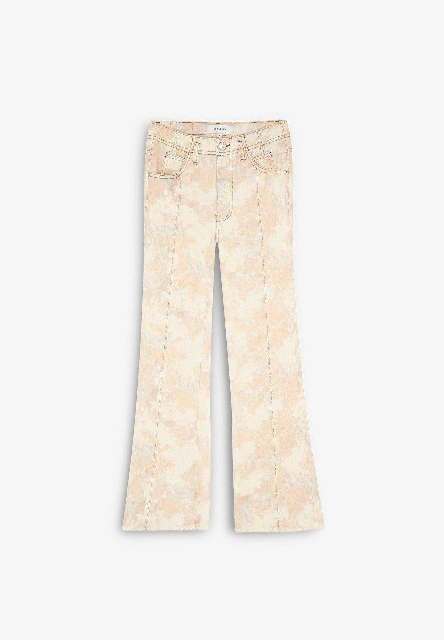 Scalpers Ankle Flare Tie Dye Jeans | Jeans