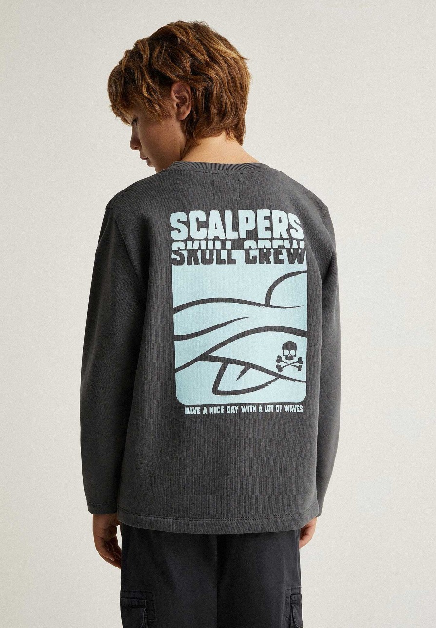 Scalpers Terry Pocket Detail Sweatshirt | Sweatshirts