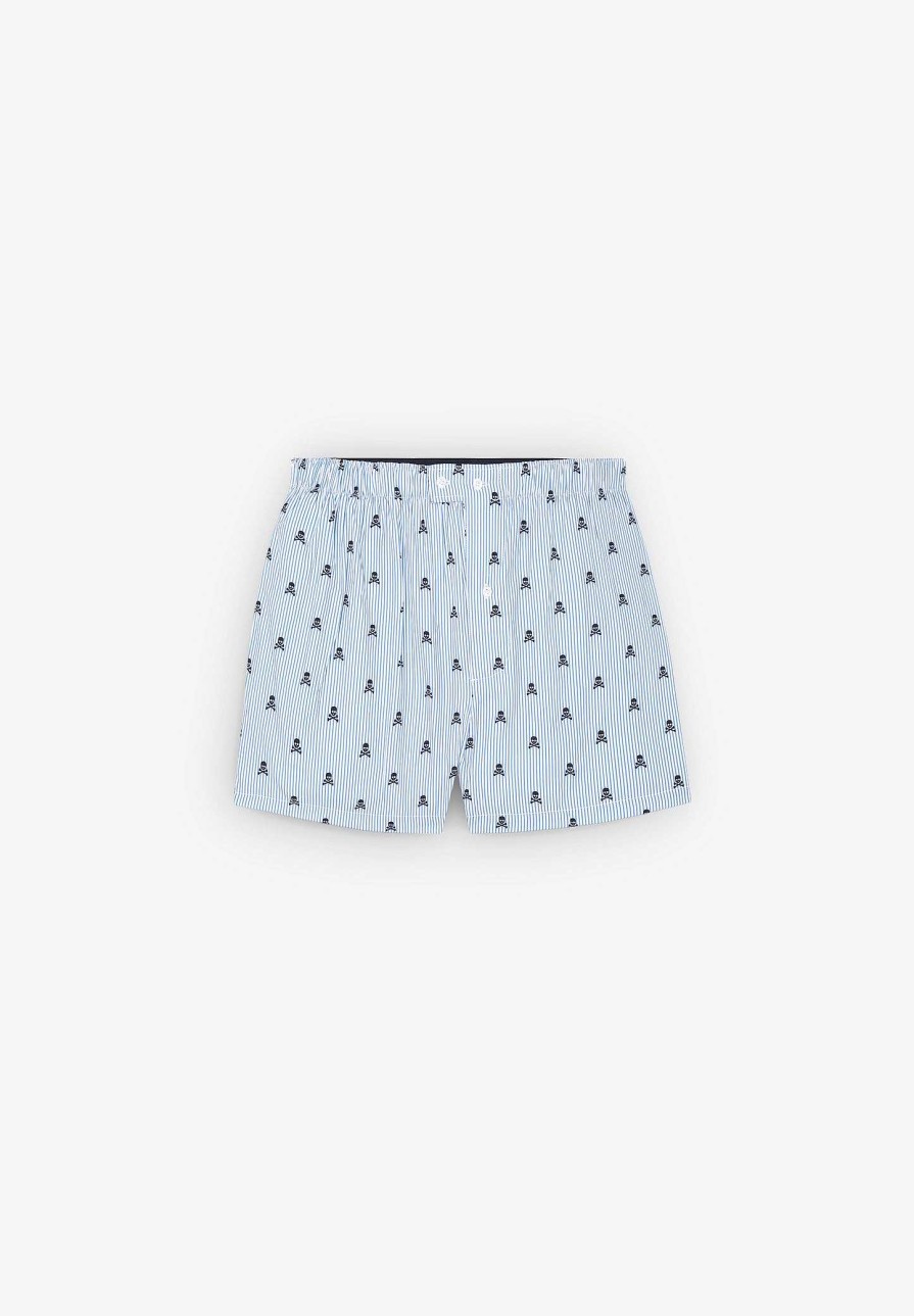 Scalpers Striped Underpants Skulls | Boxer