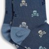 Scalpers Multicolor Skull Socks All Over | Socks