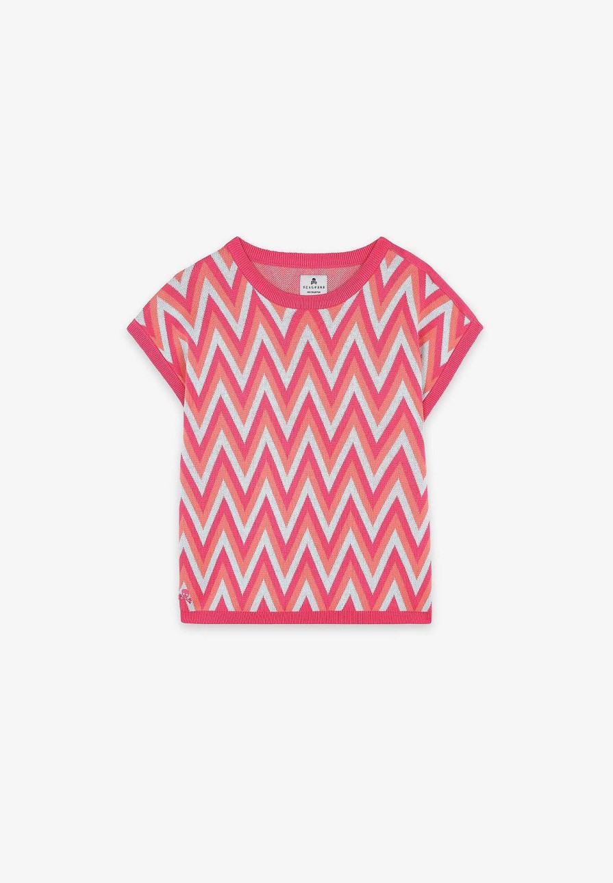 Scalpers Zig Zag Sweater | Spot