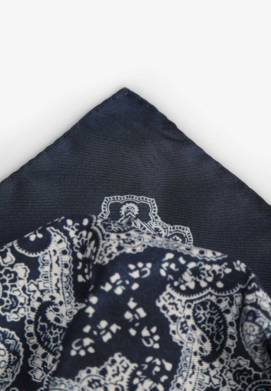 Scalpers Contrast Paisley Print Scarf | Handkerchiefs