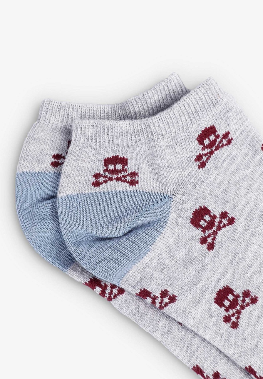 Scalpers All Over Skull Ankle Socks | Socks