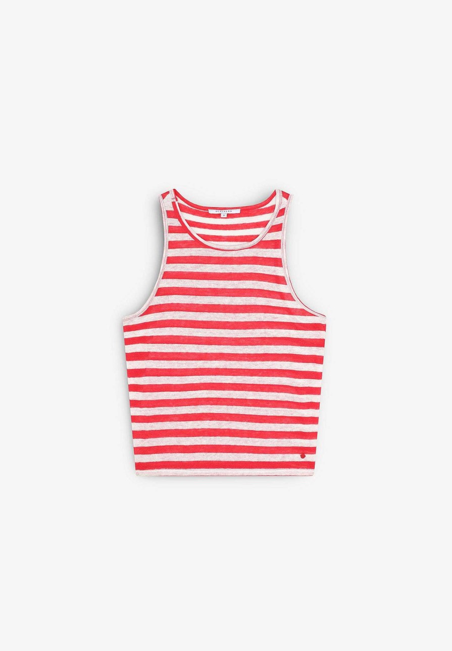 Scalpers Tank Linen Tee | T-Shirts And Tops