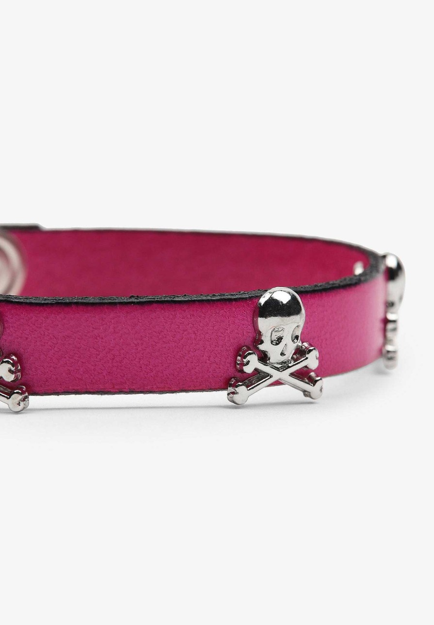 Scalpers Skull Leather Bracelet | Imitation Jewelry