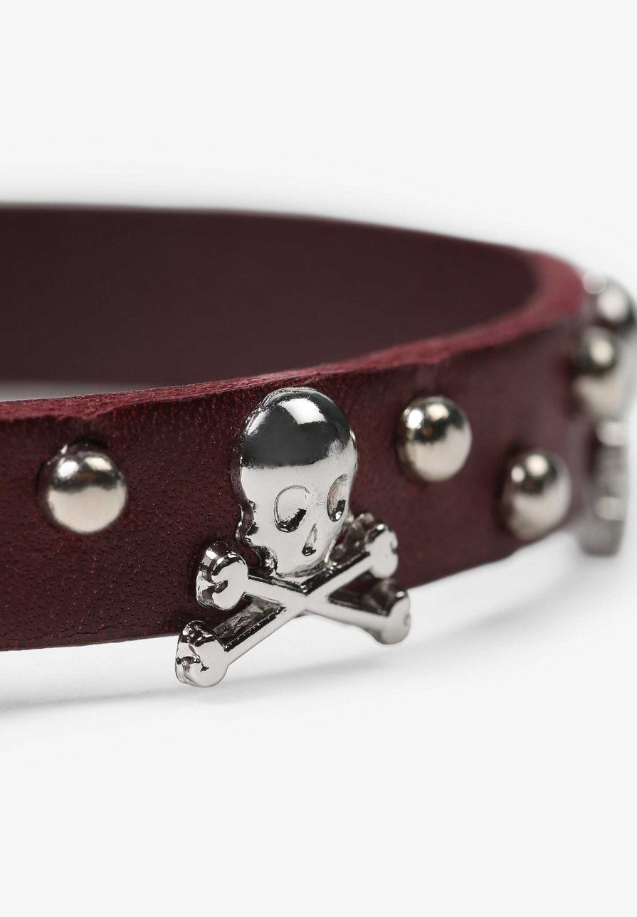 Scalpers Studded Skulls Bracelet | Imitation Jewelry