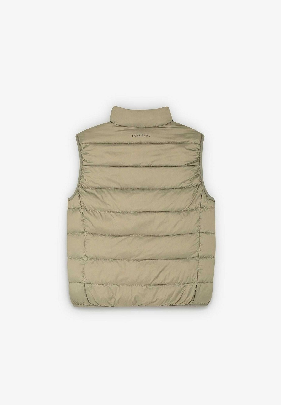 Scalpers Skull Padded Vest | Padded