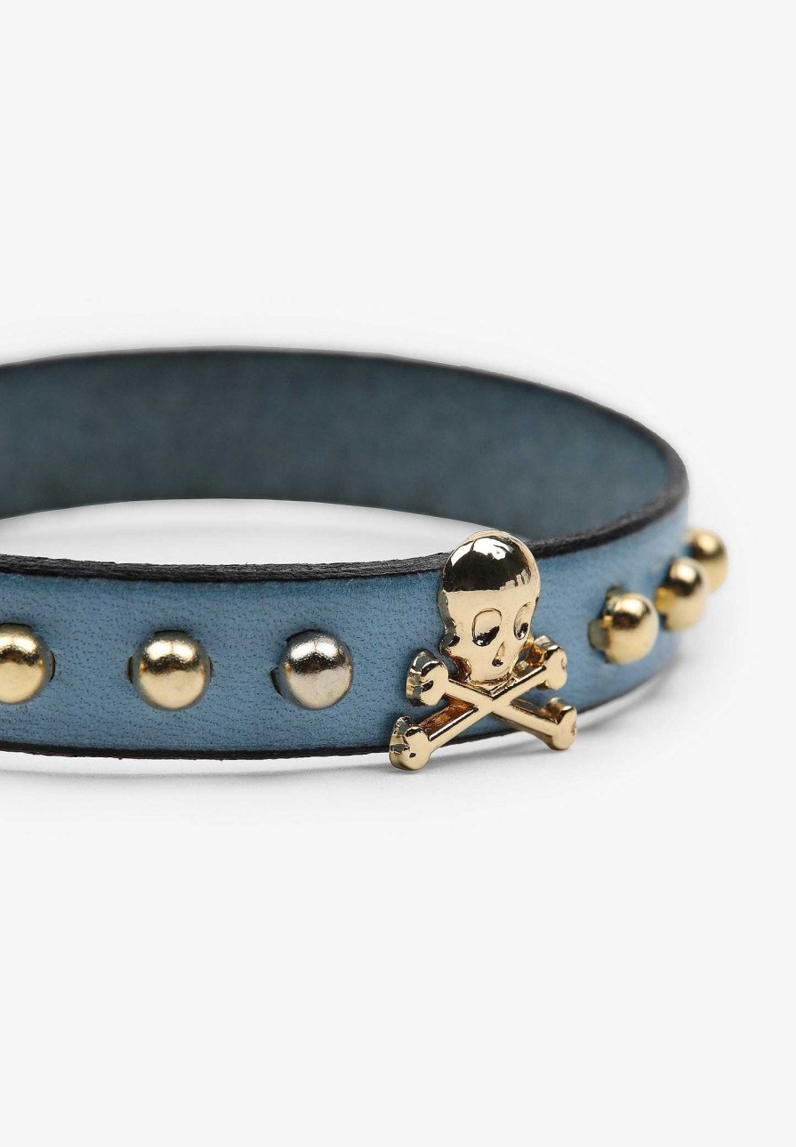 Scalpers Studded Skull Bracelet | Imitation Jewelry