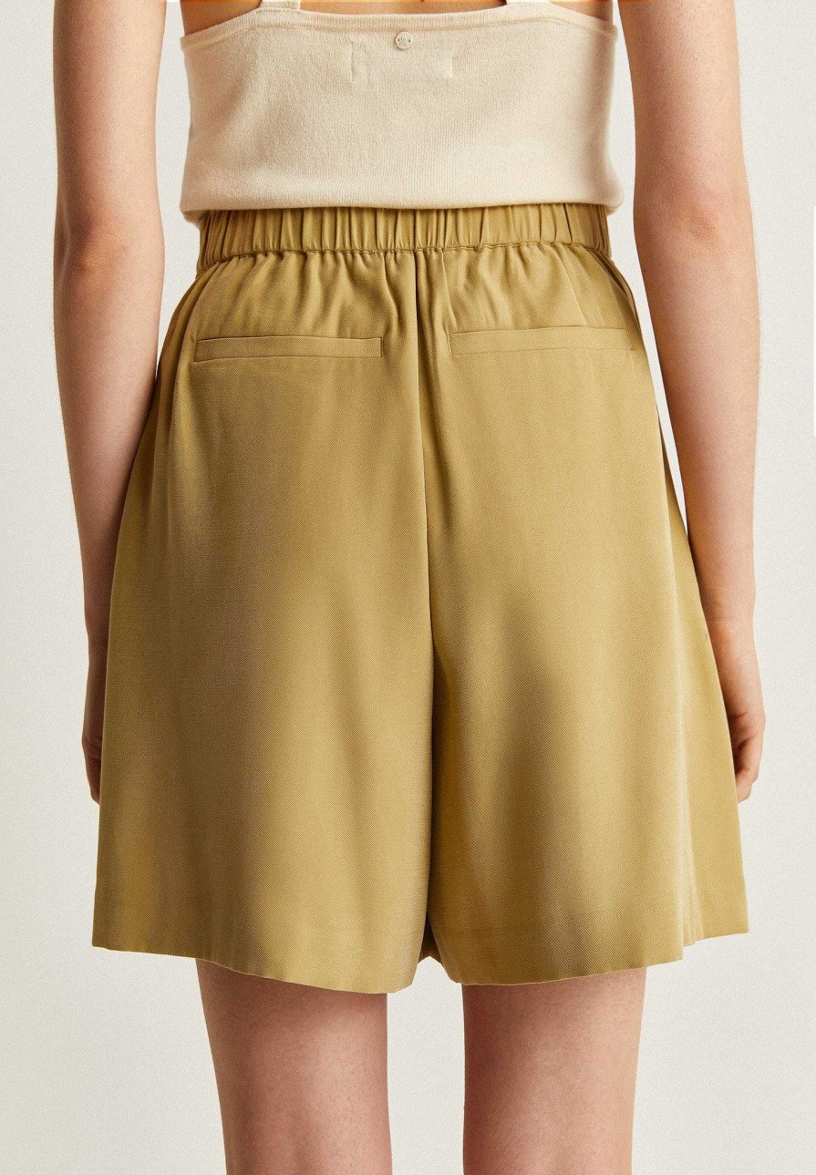 Scalpers Tencel Bermuda Shorts With Belt Detail | Bermuda