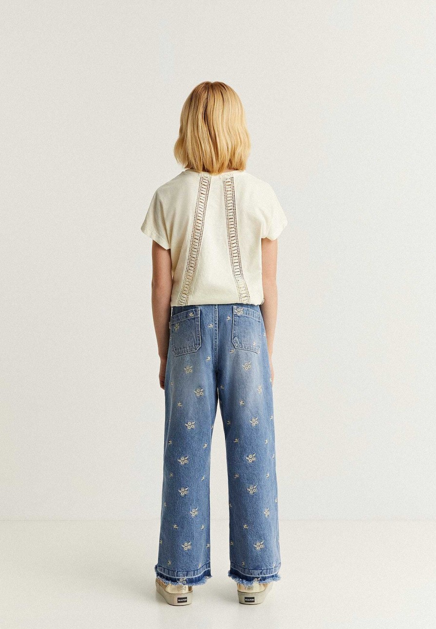 Scalpers Embroidered Details Jeans | Pants And Overalls