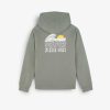 Scalpers Hooded Sweatshirt With Neck Detail | Sweatshirts