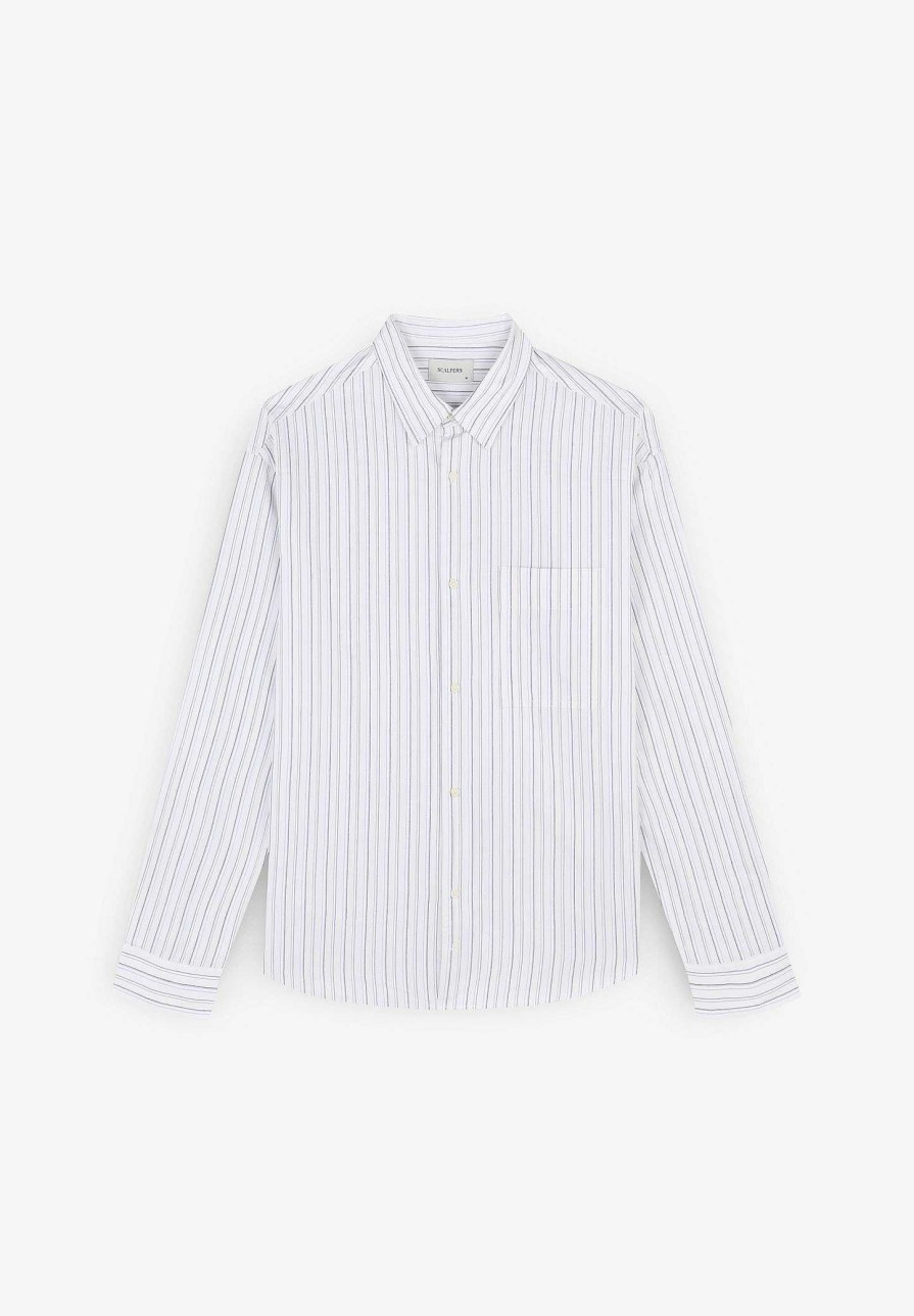 Scalpers Relaxed Striped Shirt | Casual