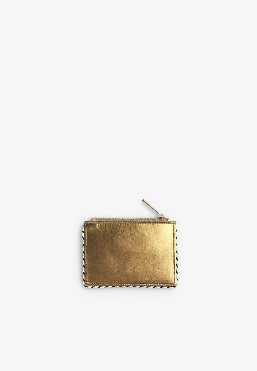 Scalpers Filo Metallic Detail Card Holder | Wallets