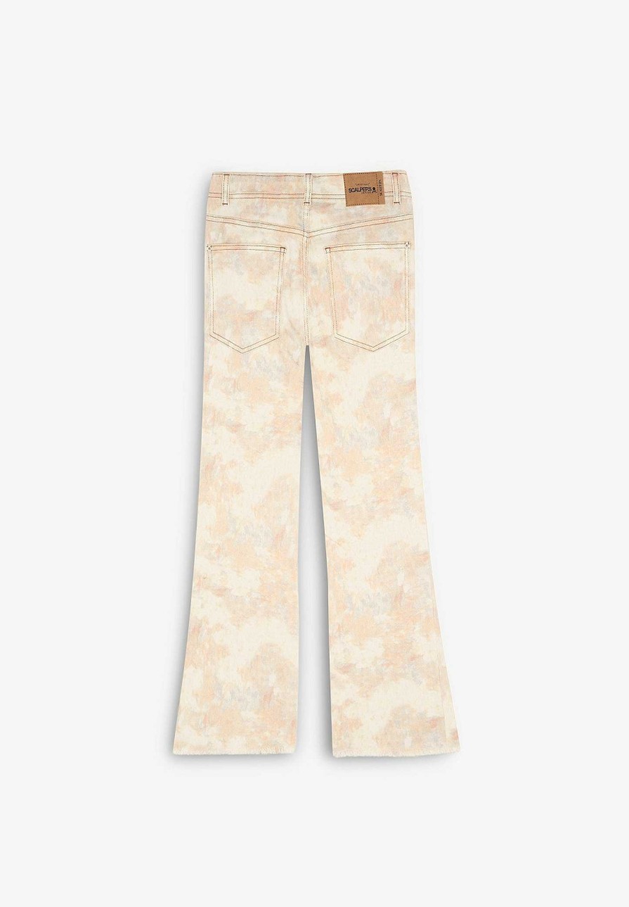 Scalpers Ankle Flare Tie Dye Jeans | Jeans