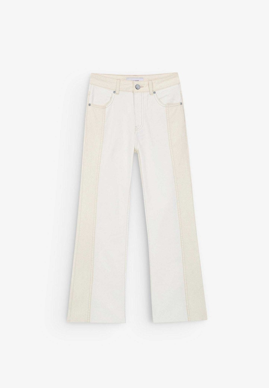 Scalpers Ankle Flare Jeans Contrast Detail | Jeans