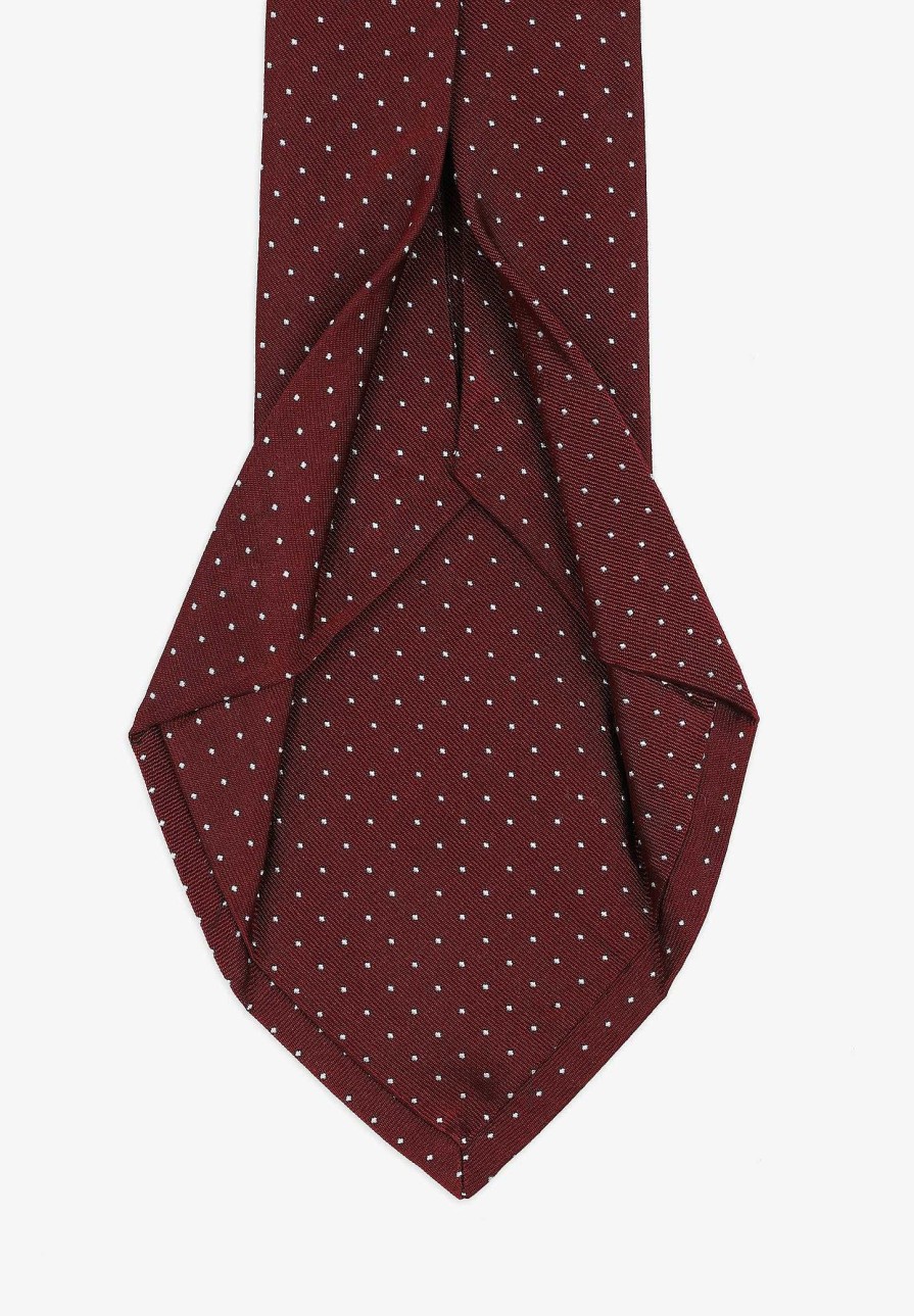 Scalpers Silk Tie 7 Folds Dots | Ties