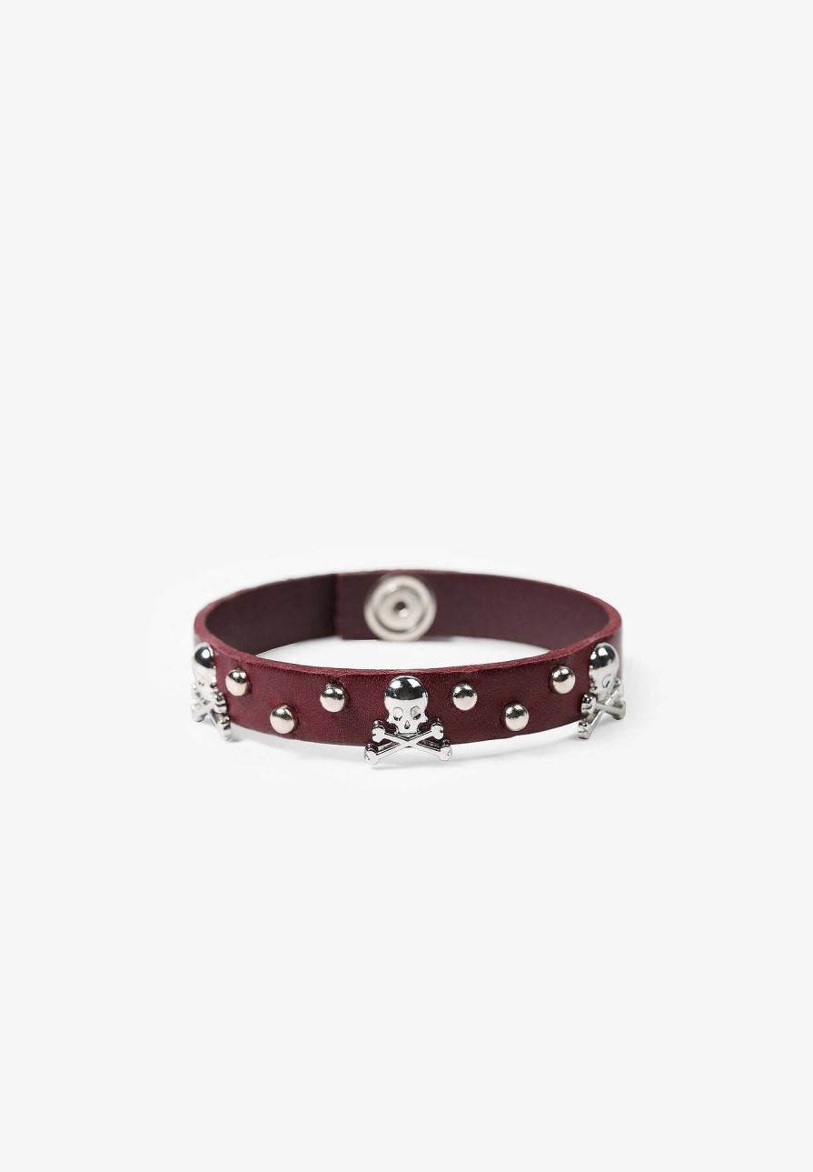 Scalpers Studded Skulls Bracelet | Imitation Jewelry