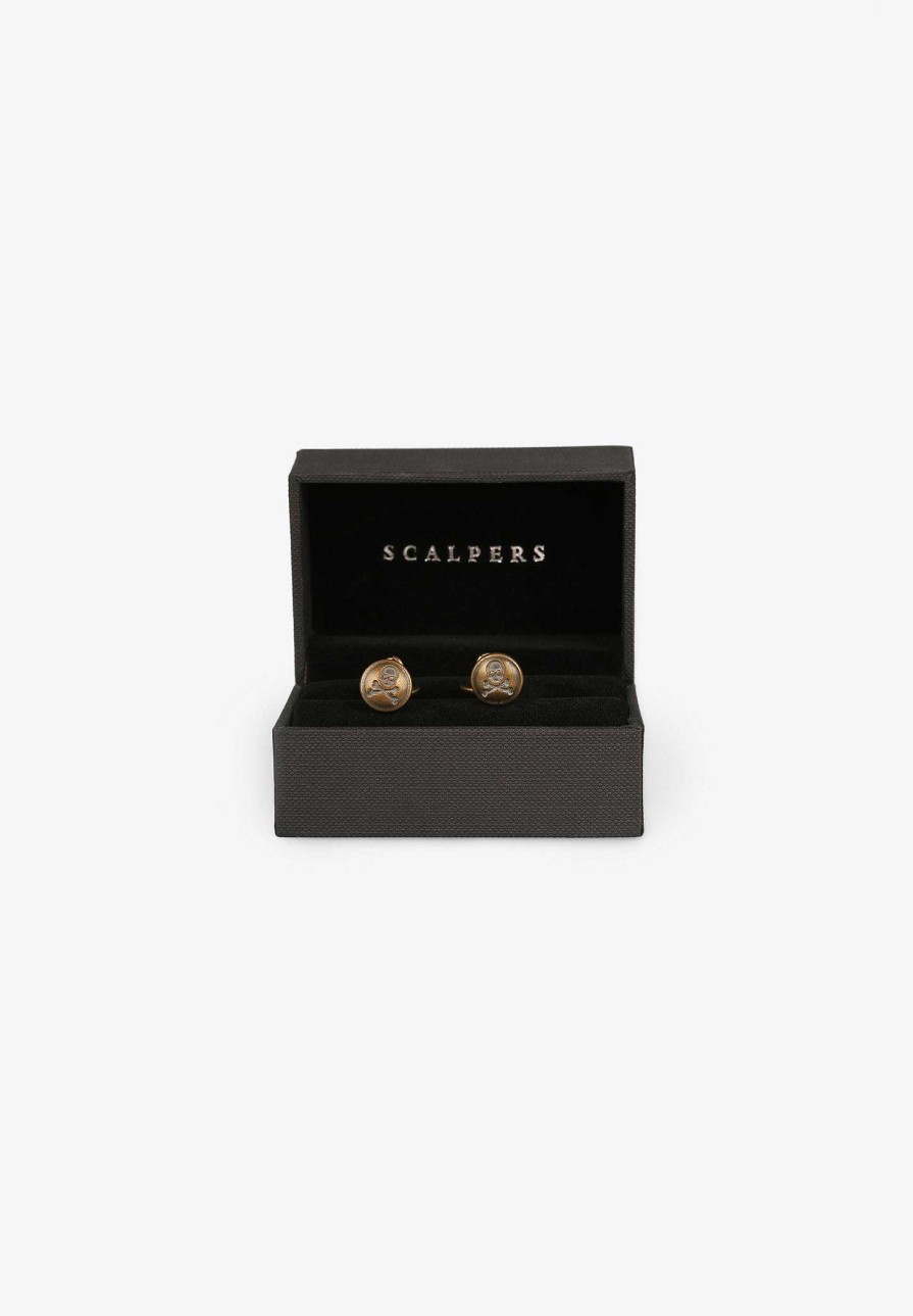 Scalpers Blue Detail Cufflinks | Twins