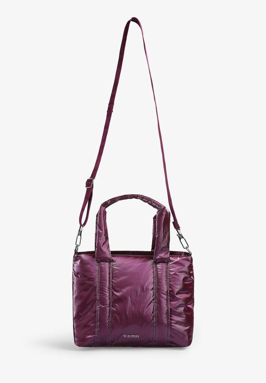 Scalpers Mini Metallic Quilted Bag | Shoulder Bags