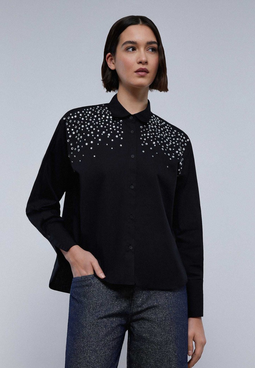 Scalpers Beaded Detail Shirt | Shirts