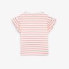 Scalpers Striped Ruffle Sleeve T-Shirt | Tshirts