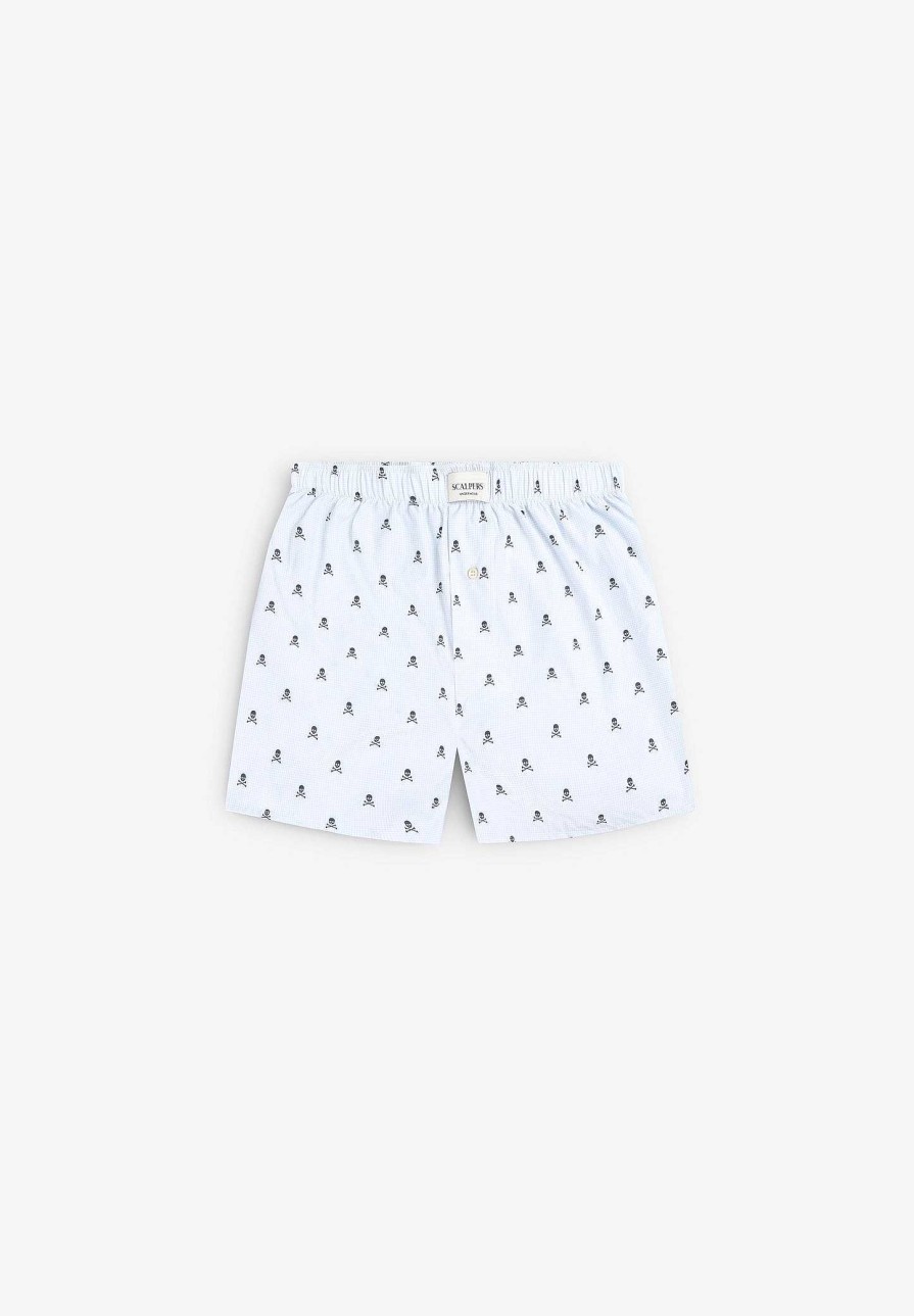 Scalpers Skull Checked Underpants | Boxer