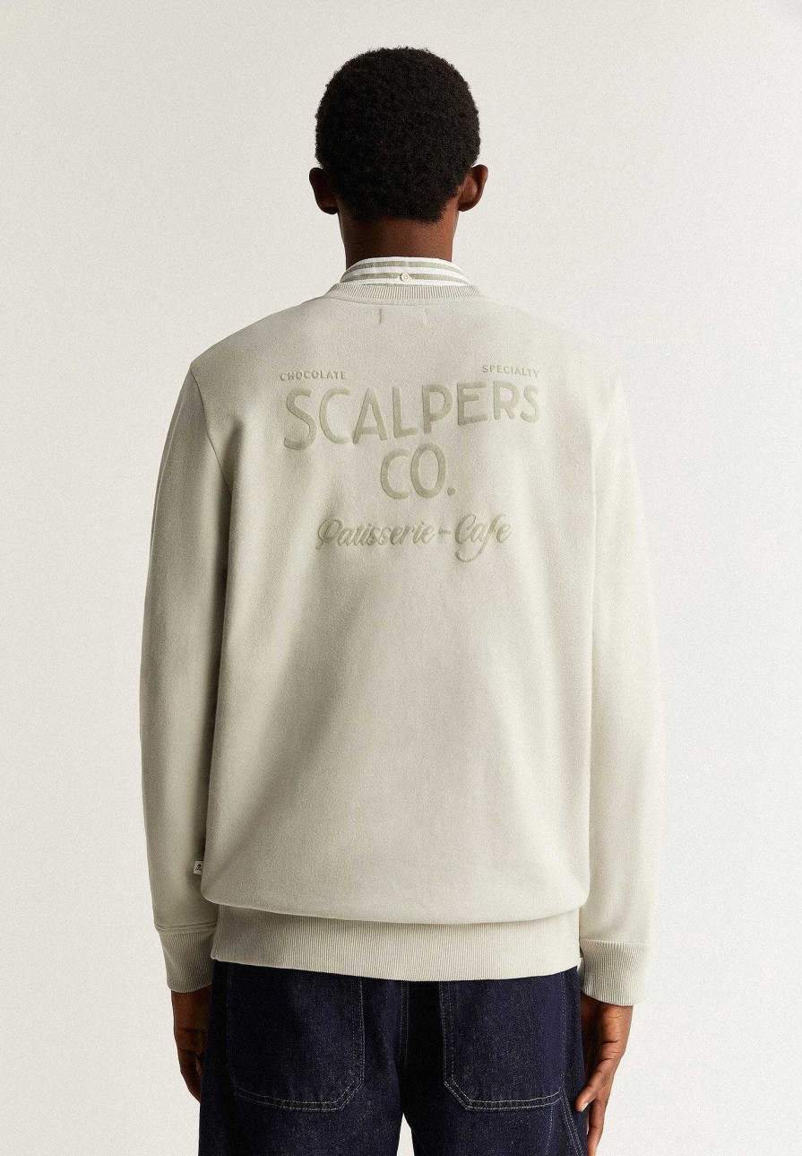 Scalpers Flocking Print Sweatshirt | Sweatshirts