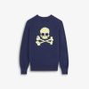 Scalpers Skull Contrast Back Sweater | Sweaters And Cardigans