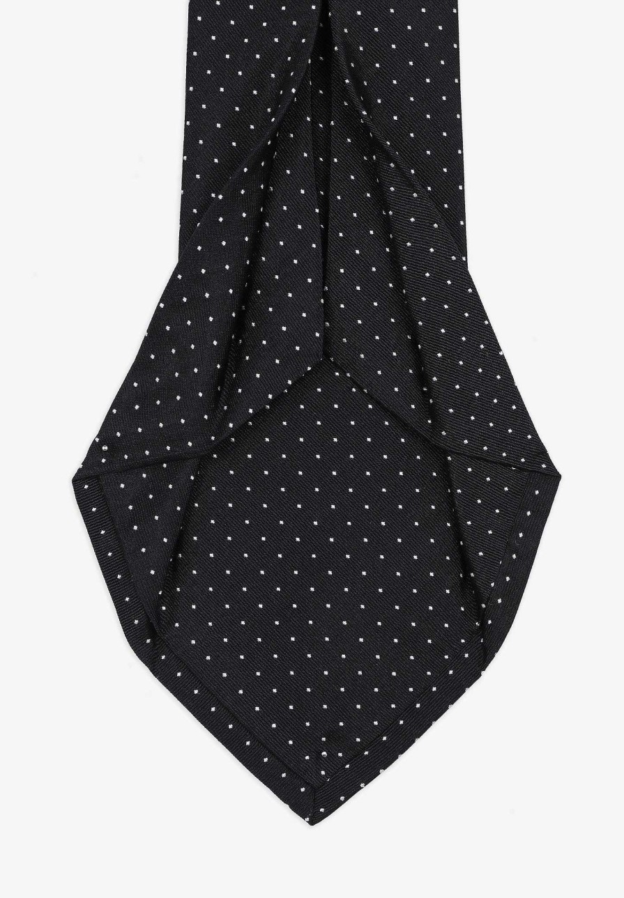 Scalpers Silk Tie 7 Folds Dots | Ties