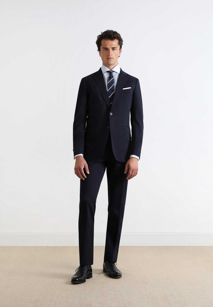 Scalpers Navy Blue Classic Suit | Suits