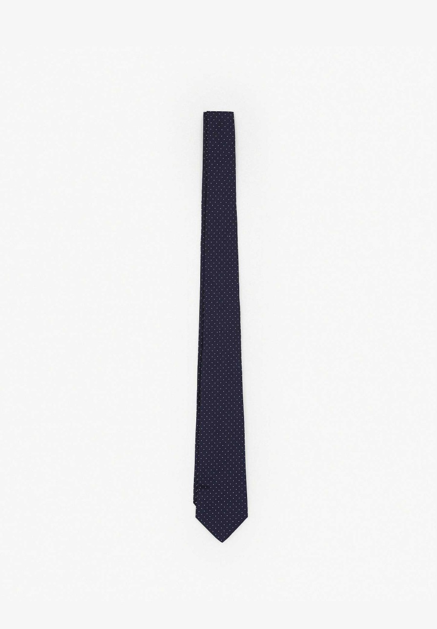 Scalpers Silk Tie 7 Folds Dots | Ties