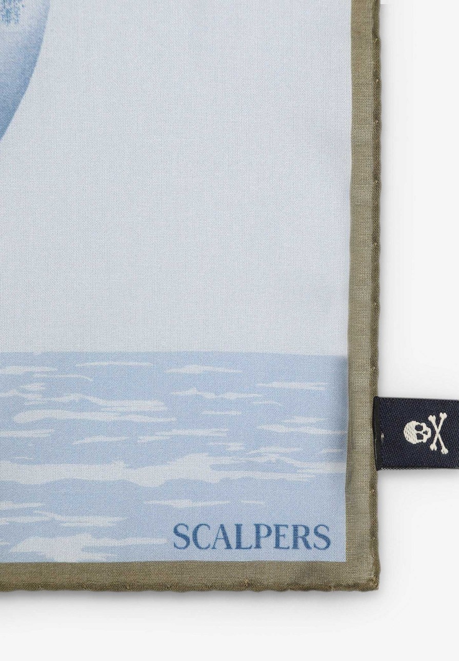 Scalpers Sailboat Drawing Handkerchief | Handkerchiefs