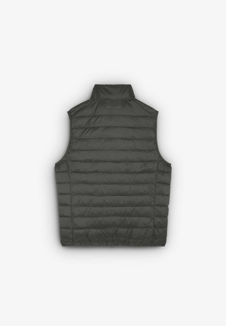 Scalpers Skull Padded Vest | Padded