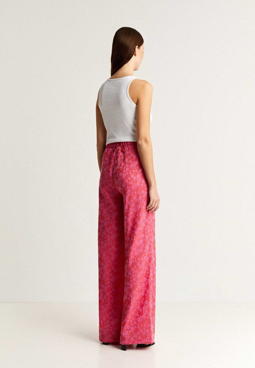 Scalpers Floral Jacquard Pants | Pants