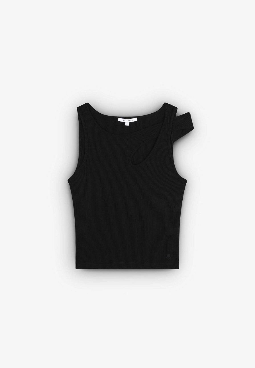 Scalpers Canale Asymmetrical Tank Top | T-Shirts And Tops