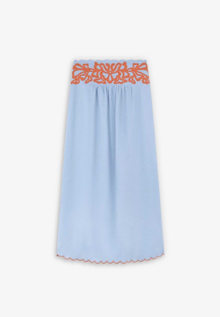 Scalpers Skirt Embroidery Detail Waist | Skirts