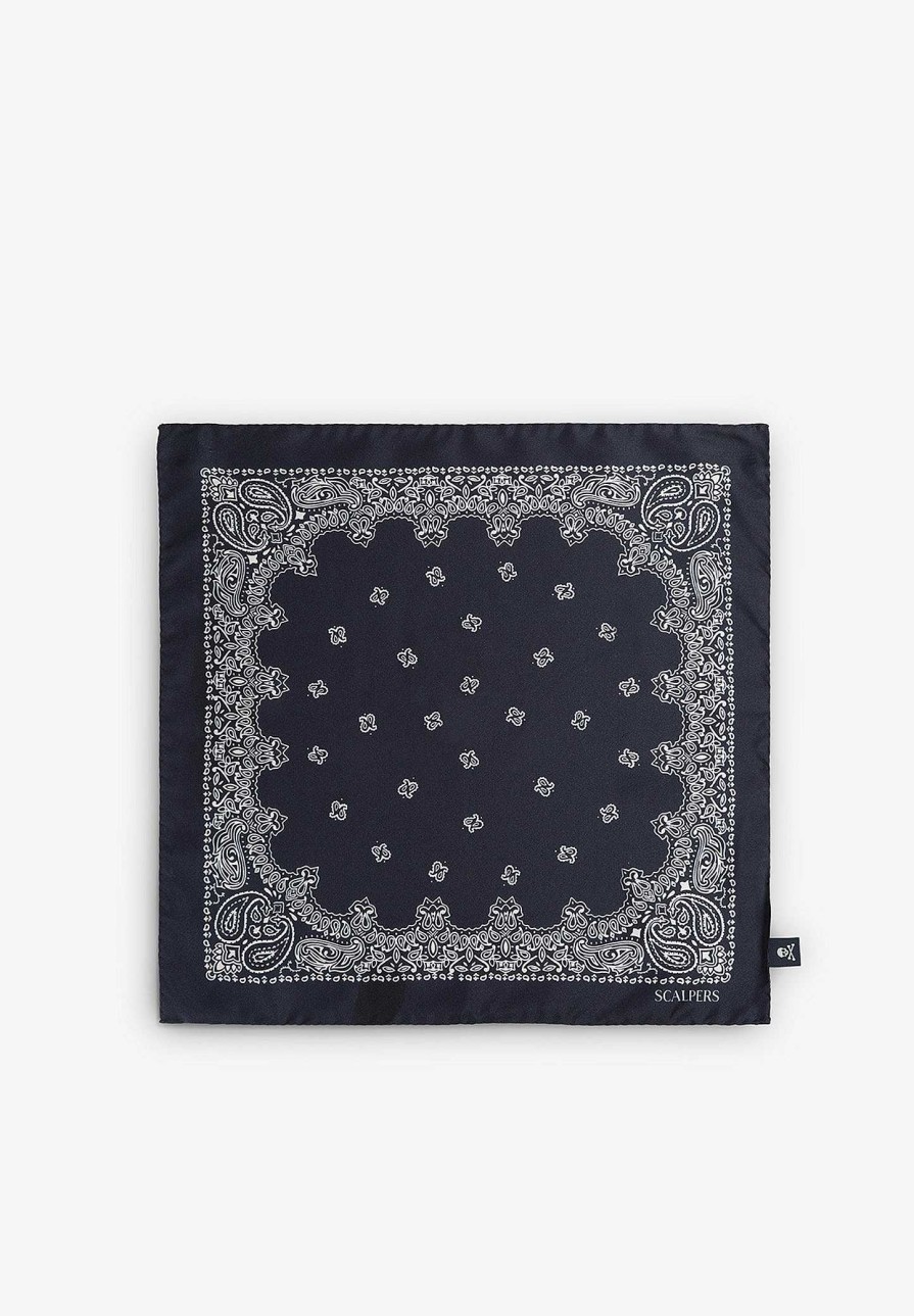 Scalpers Paisley Print Silk Scarf | Handkerchiefs