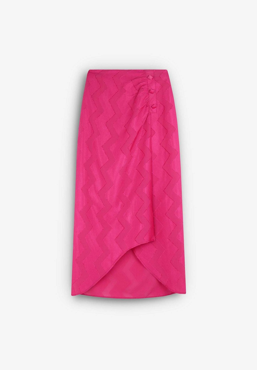 Scalpers Zigzag Jacquard Skirt | Skirts