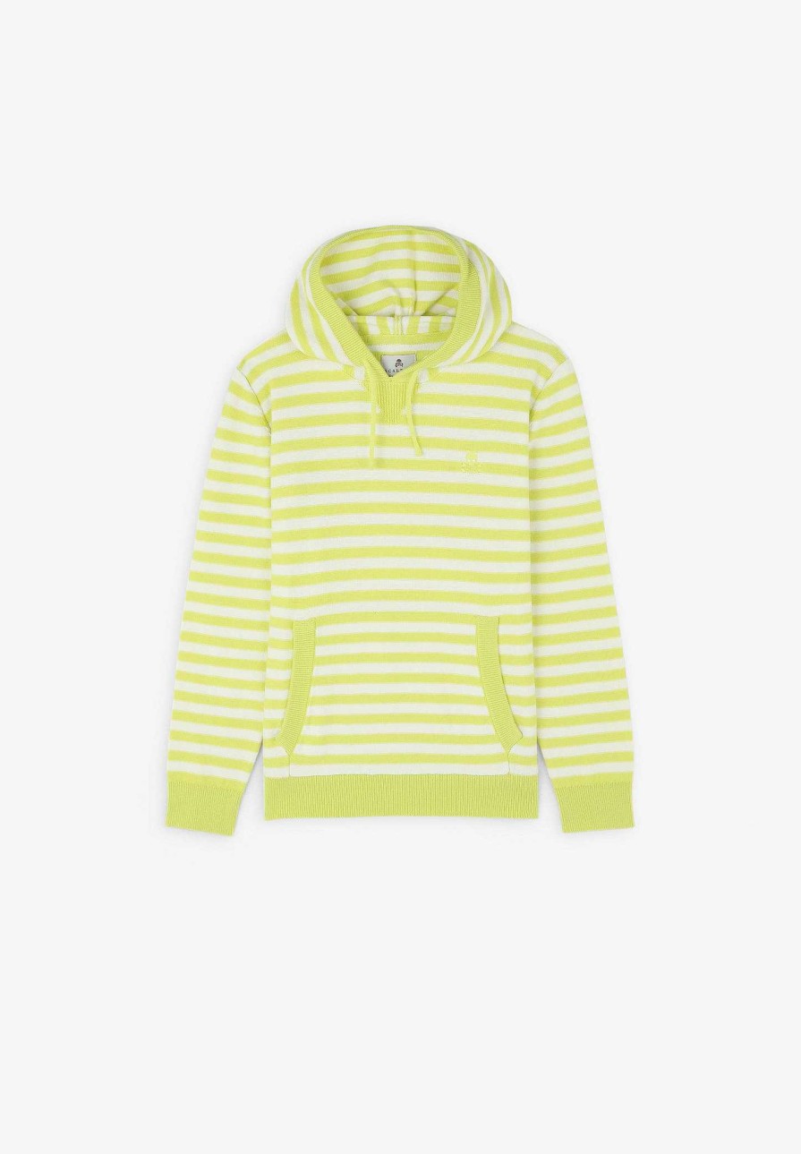 Scalpers Striped Hooded Sweater | Spot