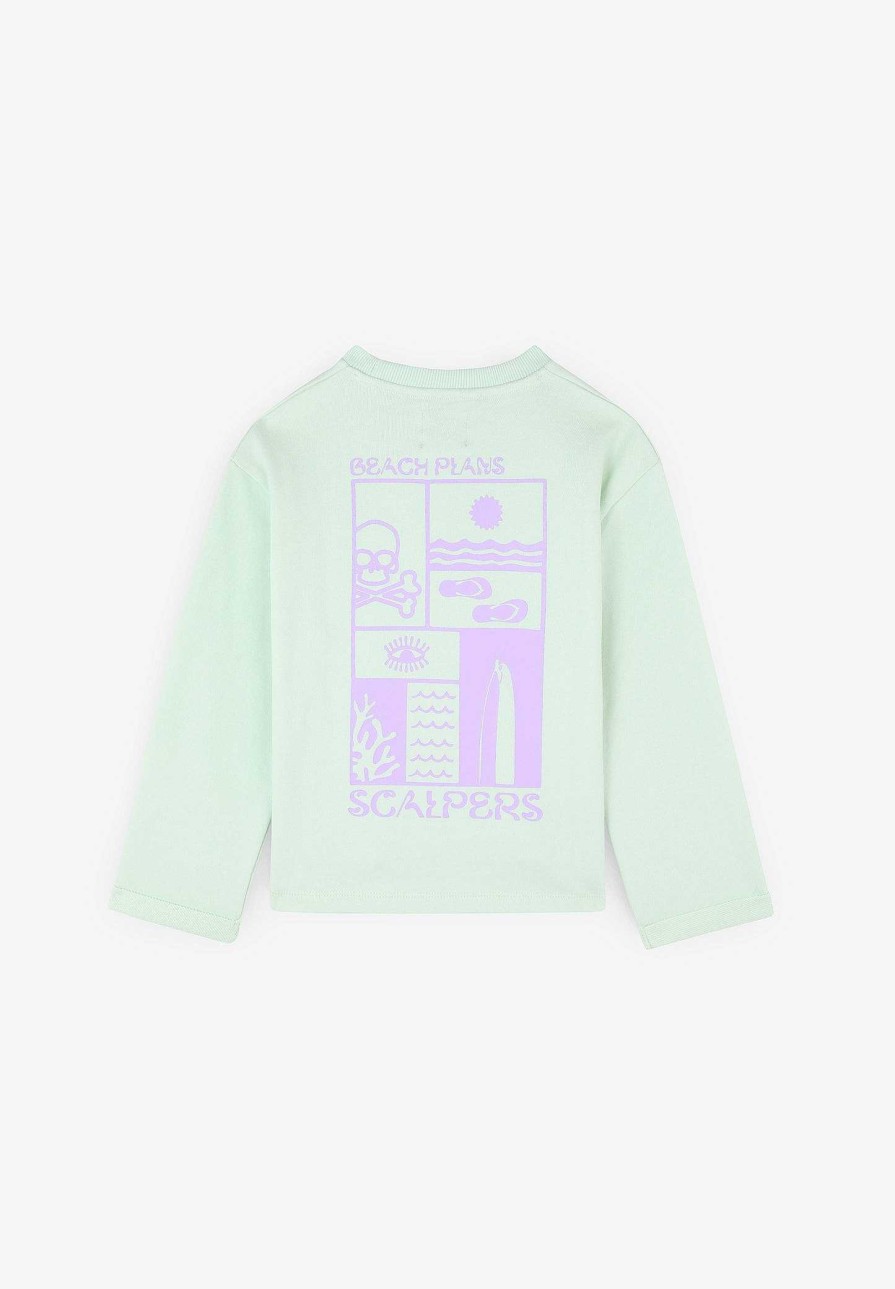 Scalpers Contrast Print Sweatshirt | Sweatshirts