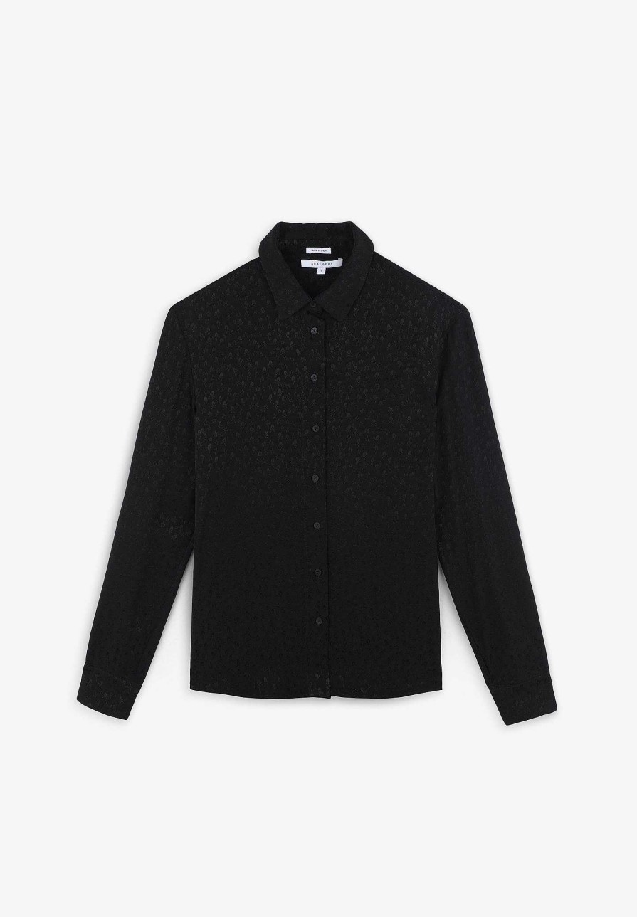 Scalpers Jacquard Shirt Skulls Stars | Shirts