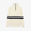 Scalpers Double Stripe Zipper Sweater | Sweaters And Cardigans