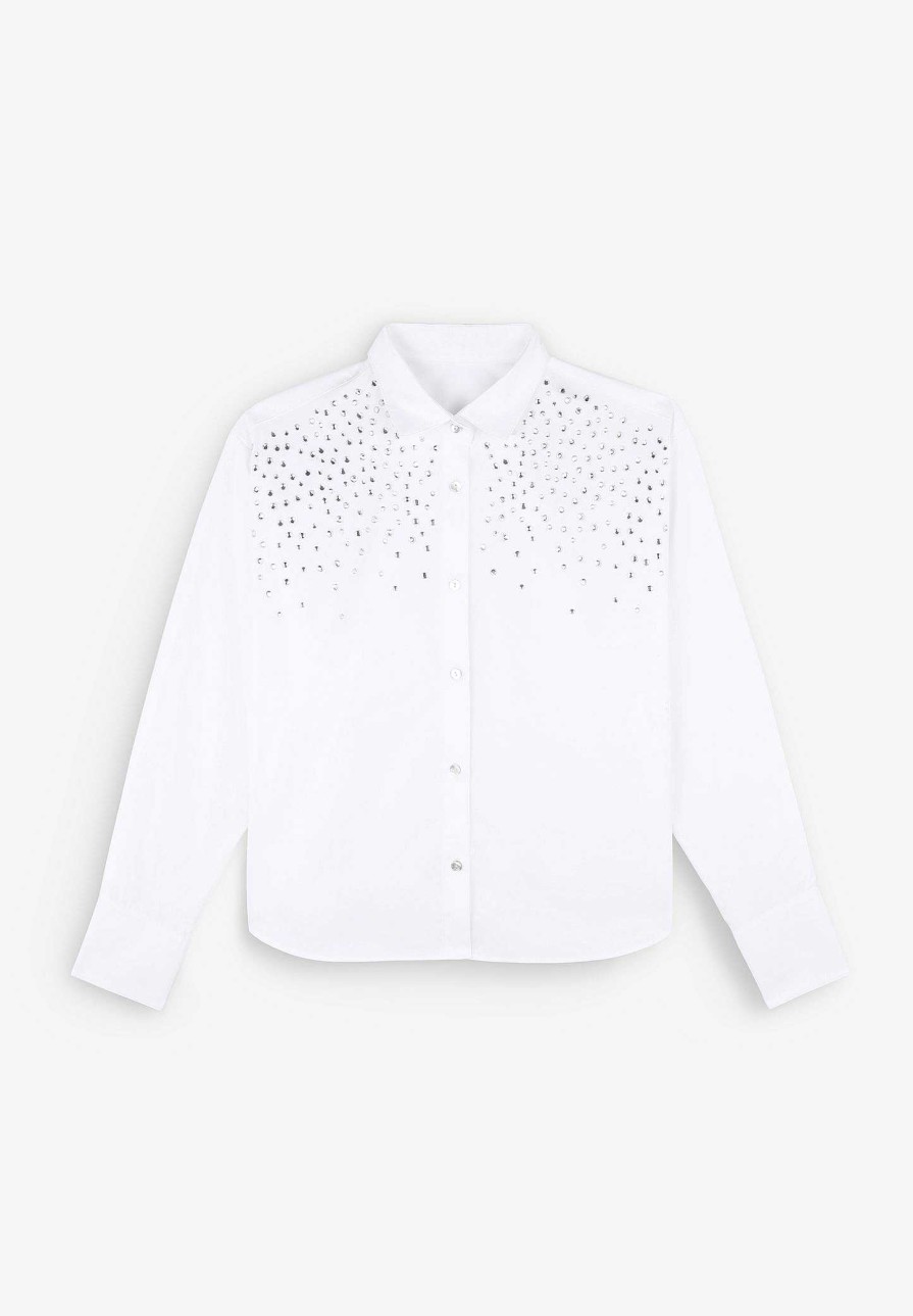 Scalpers Beaded Detail Shirt | Shirts