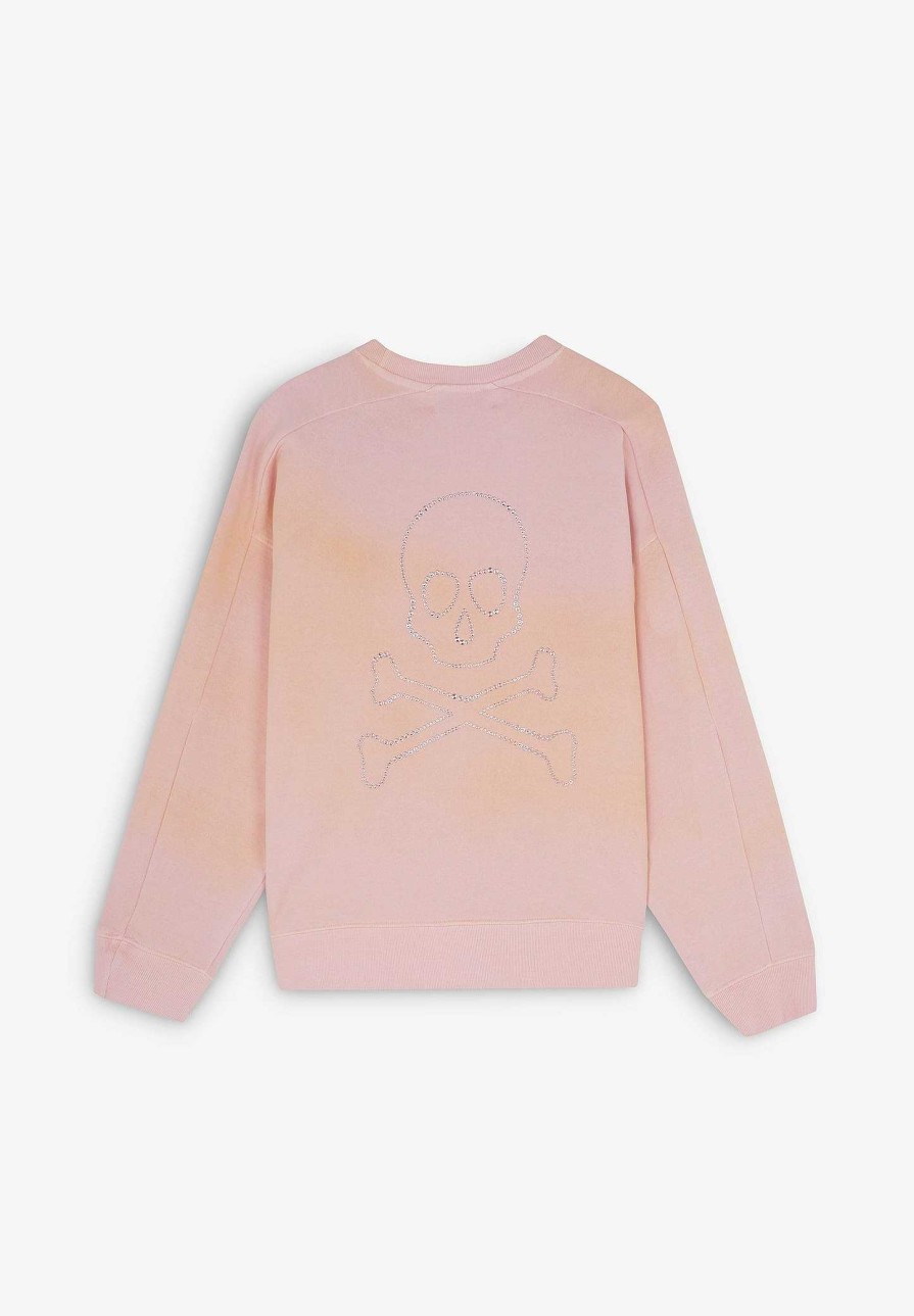 Scalpers Back Skull Dyed Sweater | Sweatshirts