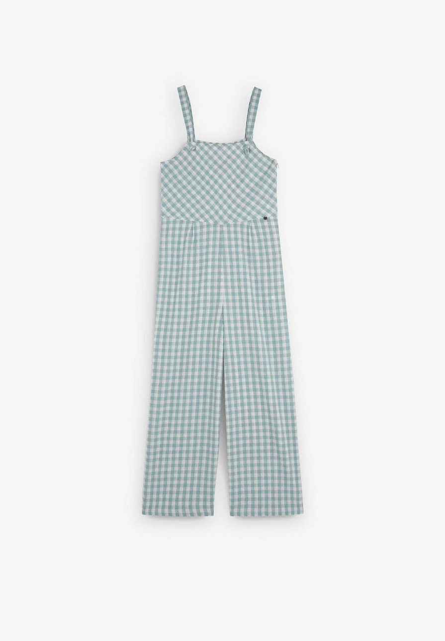 Scalpers Vichy Texture Dungarees | Pants And Overalls