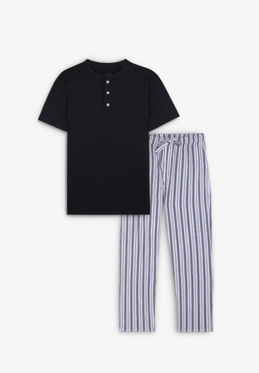 Scalpers Striped Trouser Detail Pajamas | Pajamas