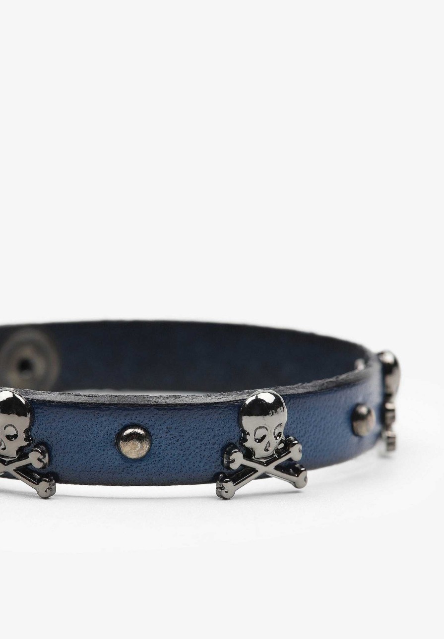 Scalpers Studded Skulls Bracelet | Imitation Jewelry