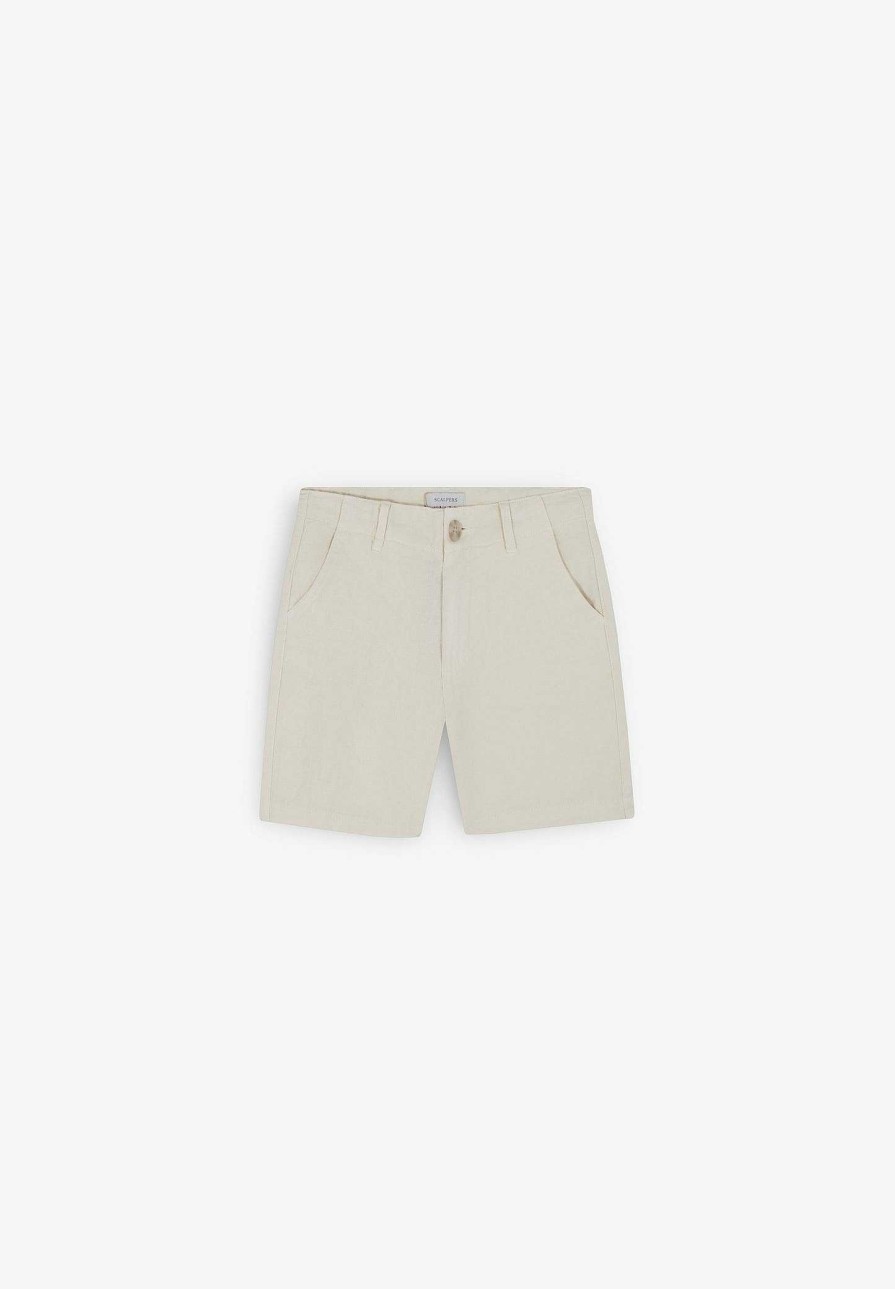 Scalpers Cotton Linen Bermudas | Bermuda