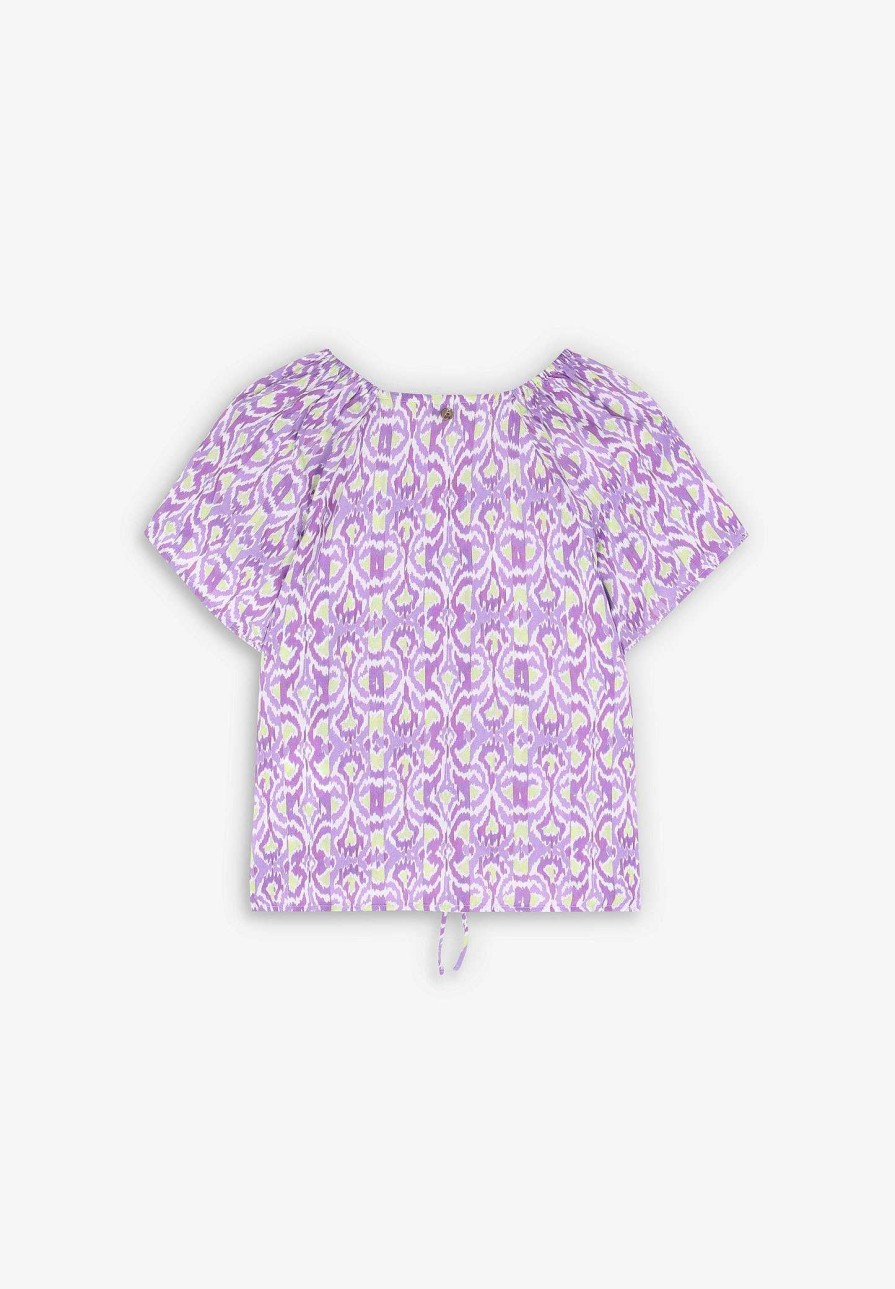 Scalpers Ikat Gathered Blouse | Shirts